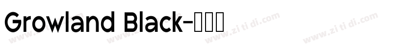 Growland Black字体转换